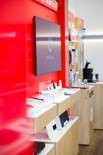 Innenansicht Vodafone-Shop Leipzig